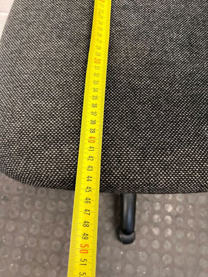 Gray Office German Typist Chair with Adjustable Frame