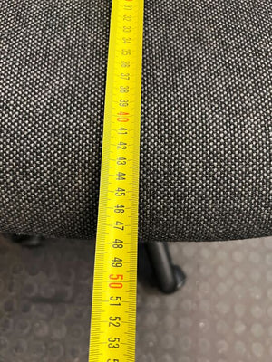 Gray Office German Typist Chair with Adjustable Frame