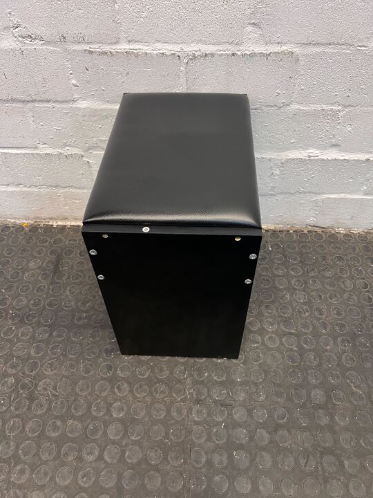 Black German Studded Dressing Chair