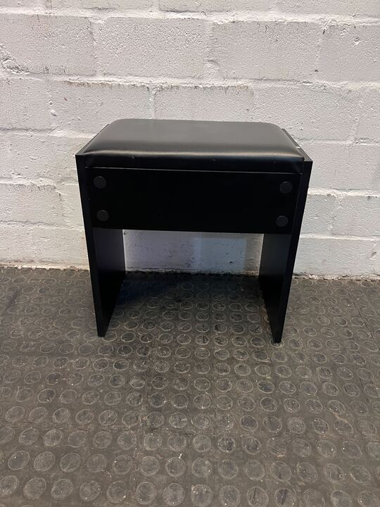 Black German Studded Dressing Chair