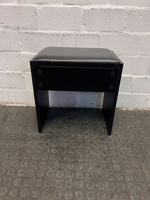 Black German Studded Dressing Chair