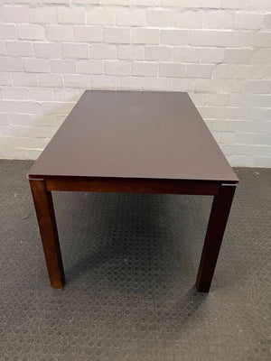 Walnut Modern Dining Table (Scratched Leg) (Width: 150cm)(Height: 75.5cm)