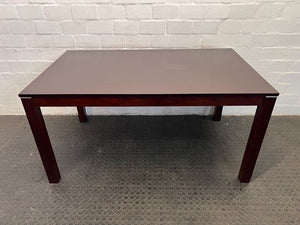 Walnut Modern Dining Table (Scratched Leg) (Width: 150cm)(Height: 75.5cm)