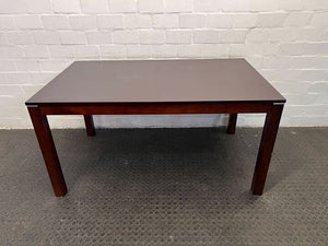 Walnut Modern Dining Table (Scratched Leg) (Width: 150cm)(Height: 75.5cm)