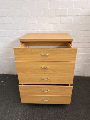 Light Brown Modern Simple 6 Tier Chest of Drawers (Width: 80cm)(Height: 108cm)