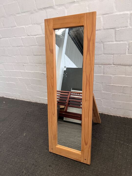 Thick Modern Wooden Framed Standing Mirror (Width:50cm)(Height: 132cm)