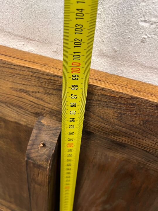 Brown Art Deco Wooden Single Headboard