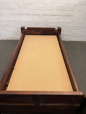 Solid Wood Vintage 3/4 Bed Frame