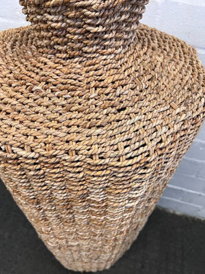 Hand Woven Wicker Floor Vase