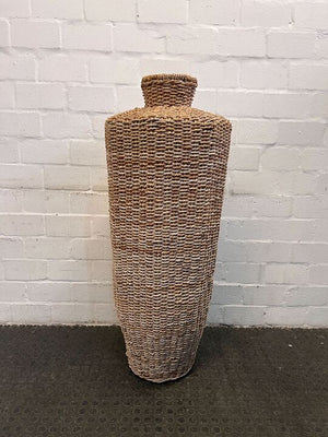 Hand Woven Wicker Floor Vase