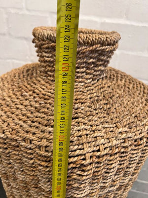 Hand Woven Wicker Floor Vase