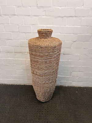 Hand Woven Wicker Floor Vase