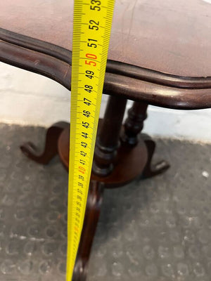 Dark Brown Tripod Vintage Styled Wooden Side Table (Width: 44cm)(Height: 50.5cm)