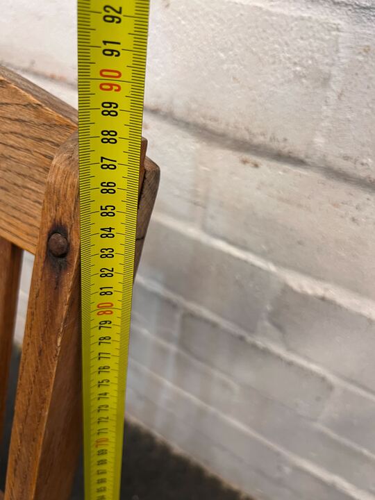 Light Brown Foldable Wooden Patio Chair