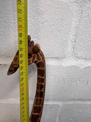 Wooden Crafted African Giraffe - 2ndhandwarehouse.com