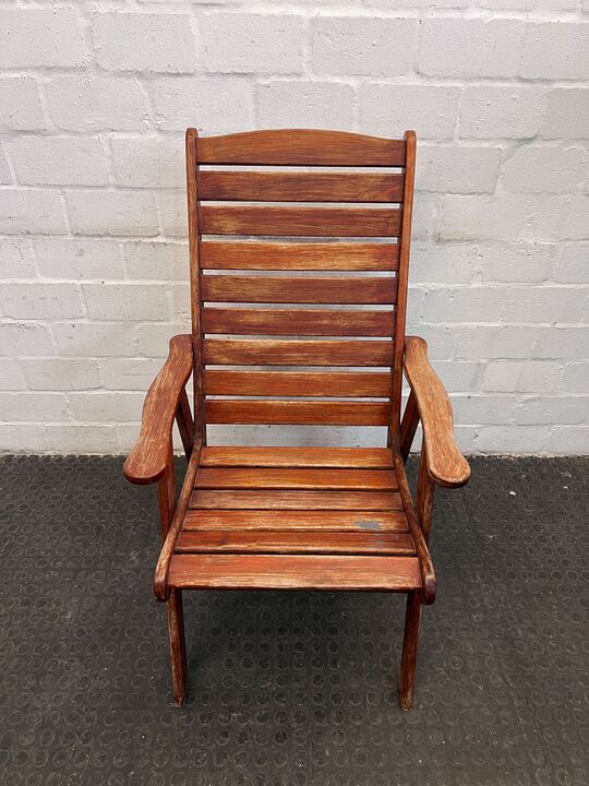 Outdoor Relaxing Wooden Patio Chair