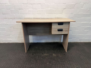 Light Brown Wooden Desk with Two Drawers (Width: 120cm)(Height: 74cm)