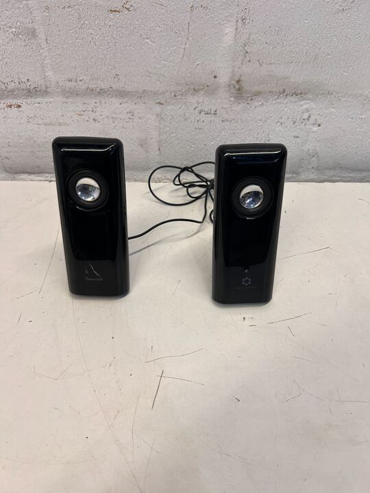 Innocent Dual Black Speakers (B-48) - 2ndhandwarehouse.com