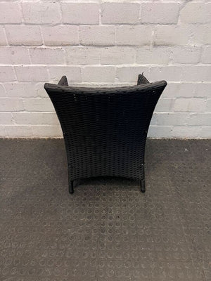 Wicker Black One Seater Outdoor Chair