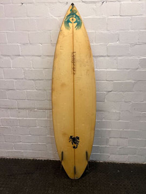 Wet Addiction Wooden Surf Board - damaged