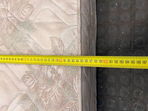 DualFlex King Sized White Patterned Mattress (Stained with Tears) - 2ndhandwarehouse.com