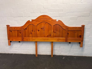 Genuine Bassett Queen Size Wooden Carved Headboard (Minor Scratches)