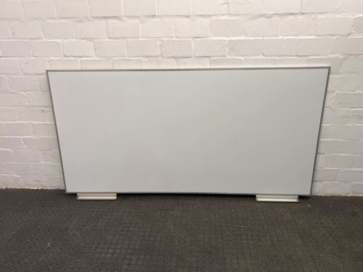 Non-Magnetic White Board with Marker Tray (Width: 201cm)(Height: 105.5cm)