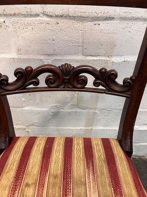 Rosewood William IV Styled Cushioned Dining Chair