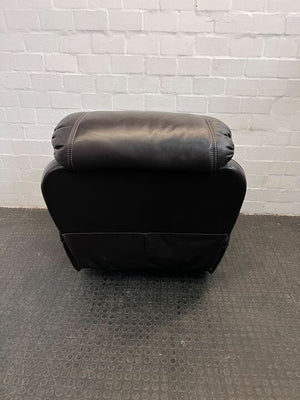 Black Luxurious One Seater Leather Recliner Couch