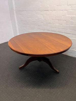 Round Oval Yellow Wood Dining Table (Width: 151cm)(Height: 77cm)