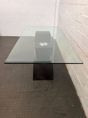 Modern Decorative Abstract Dining Table with Glass Top (Width: 200cm)(Height: 76cm)