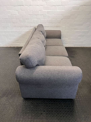 Gray Ash Upholstered Three Seater Couch