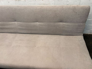 White Upholstered Peg Legged Sleeper Couch