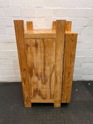 Wall Bound Wooden Fancy Bar Cabinet (Tray Included)