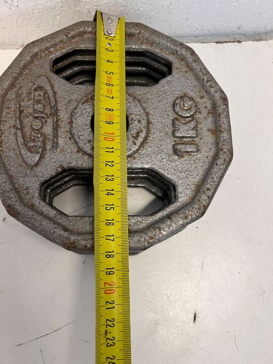 Trojan 1KG Weight Lift Disks (Rusted)