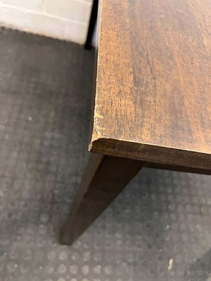 Scandinavian Styled Dark Brown Wooden Dining Table (Width: 120cm)(Height: 75cm)