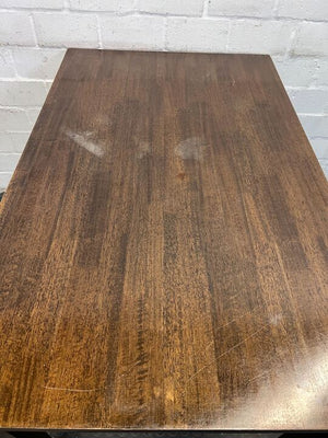 Scandinavian Styled Dark Brown Wooden Dining Table (Width: 120cm)(Height: 75cm)