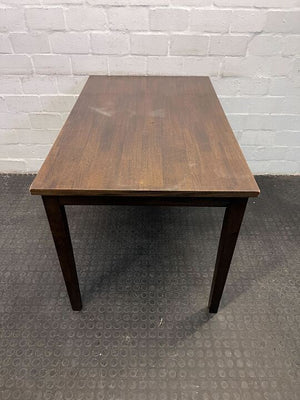 Scandinavian Styled Dark Brown Wooden Dining Table (Width: 120cm)(Height: 75cm)