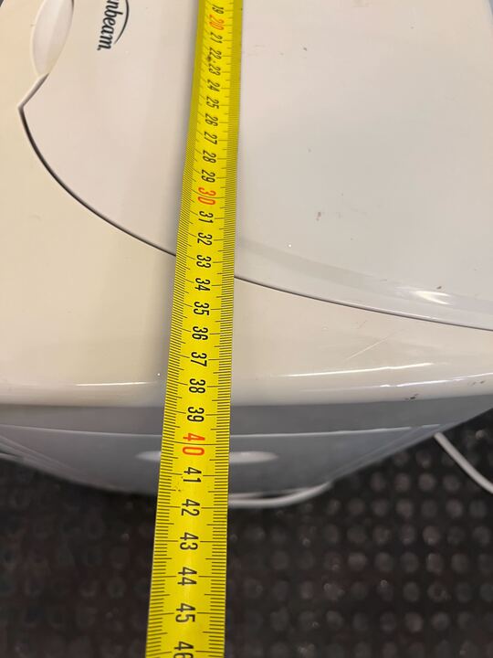 SunBeam White & Gray Portable Electric AirCon (Discoloured)