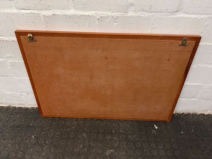 Thick Rectangular Framed Red Velvet Notice Board with Wall Hook(Width: 55cm)(Height: 80cm) - PRICE DROP