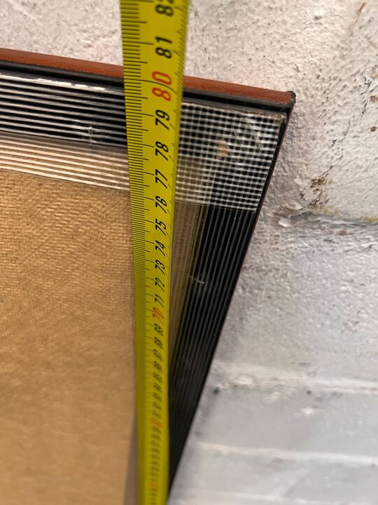 Rectangular Wooden Framed Red Velvet Notice Board (Width: 54cm)(Height: 80cm) - PRICE DROP