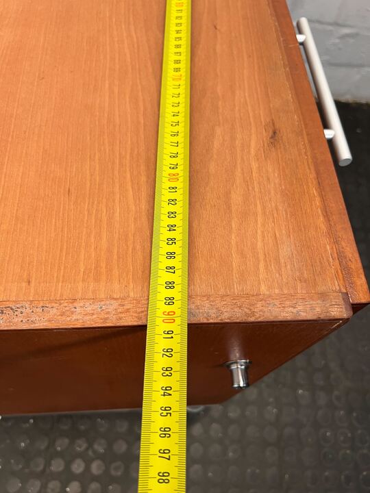 Light Wooden Four Drawer Corner Hoop Cupboard (Width: 90cm)(Height: 72cm) - REDUCED