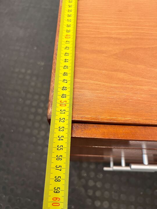 Light Wooden Four Drawer Corner Hoop Cupboard (Width: 90cm)(Height: 72cm) - REDUCED