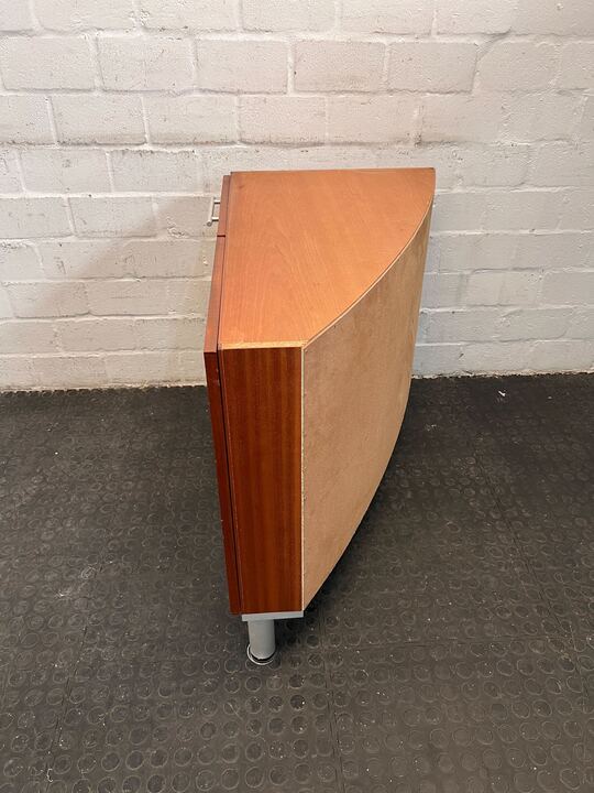 Light Wooden Four Drawer Corner Hoop Cupboard (Width: 90cm)(Height: 72cm) - REDUCED