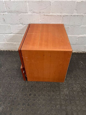 Light Brown Small Two Drawer Cupboard (Width: 39cm)(Height: 40cm)