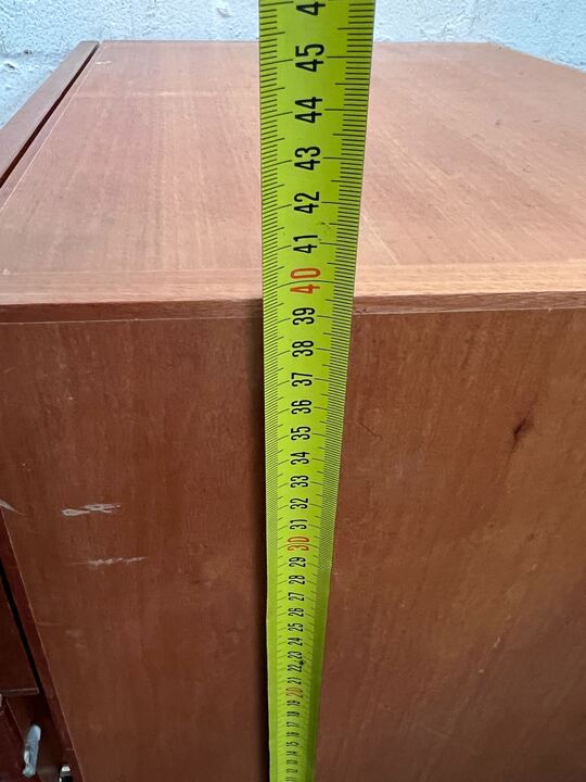 Light Brown Small Two Drawer Cupboard (Width: 39cm)(Height: 40cm) - REDUCED