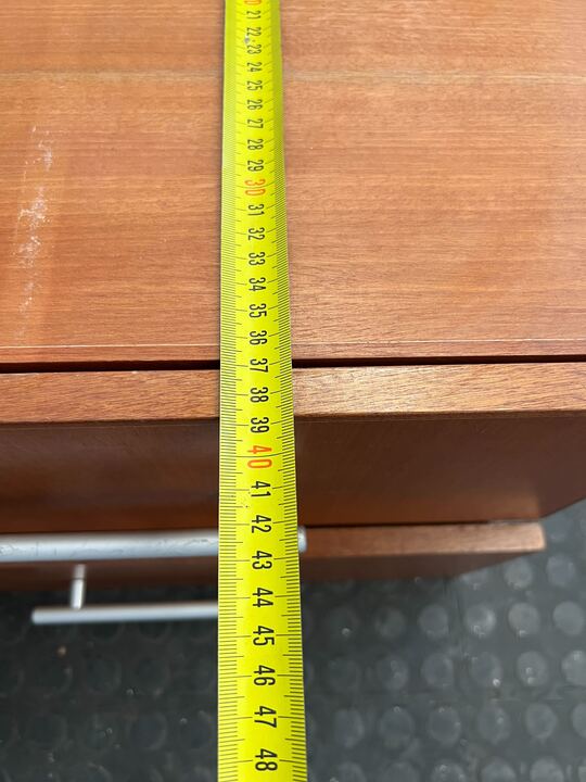 Light Brown Small Two Drawer Cupboard (Width: 39cm)(Height: 40cm) - REDUCED