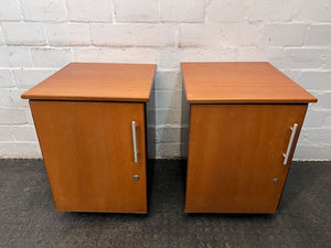 Light Brown Cupboard with Hinged Door (Width: 52cm)(Height: 67cm)