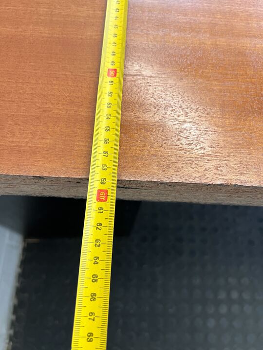 Light Brown L-Shape Wooden Desk with Three Drawer Credenza (Width: 190cm)(Height: 77cm) - PRICE DROP