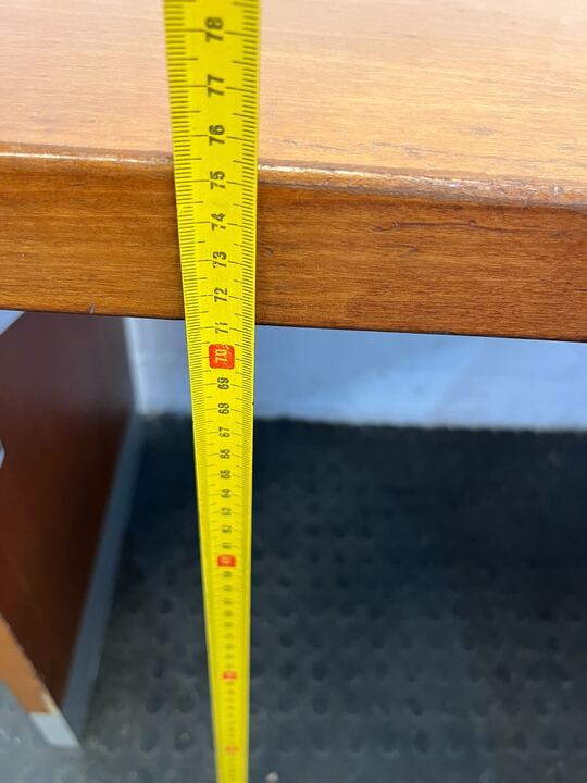 Sleek L-Shape Wooden Office Desk with Steel Base (Width: 174cm)(Height: 76cm)